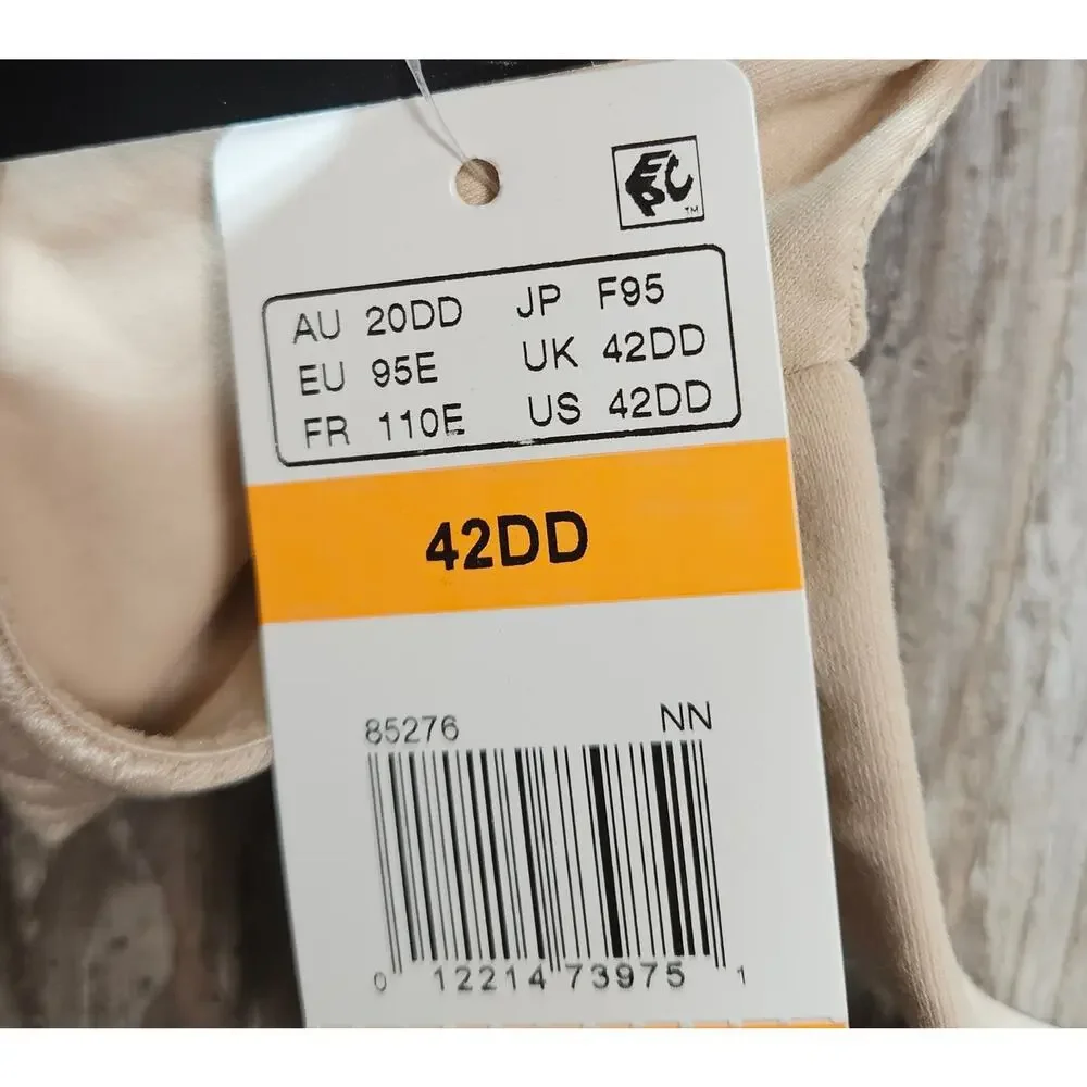 Wacoal Awareness Bra 42DD Nude Wire Free Full Coverage Comfort 85276 NWT